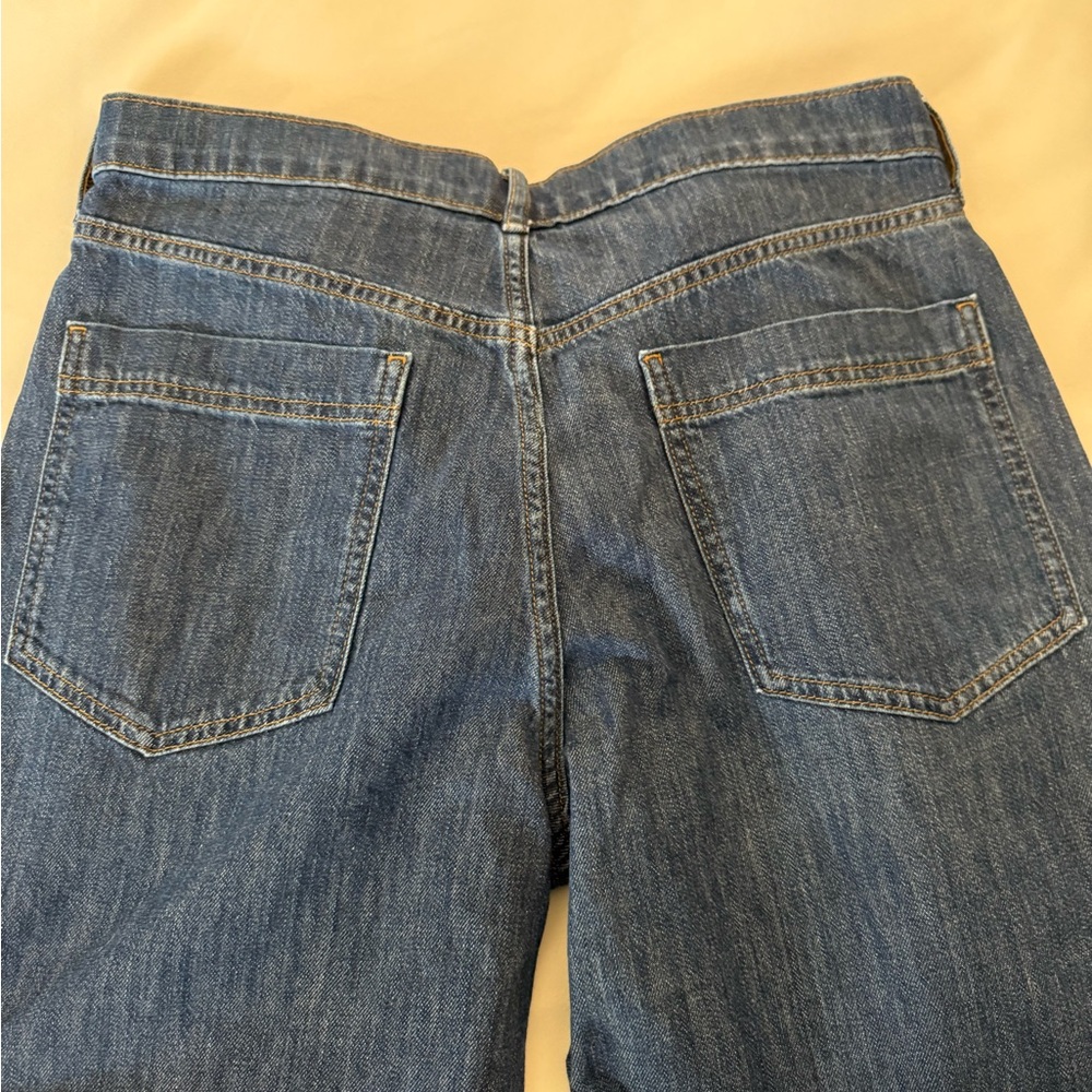 J. Crew Dark Blue Wide Leg Jeans - Picture 2 of 3